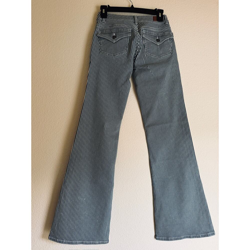 NWT Subdued Flared Striped/Railroad Jeans Sample 25 - Picture 2 of 7